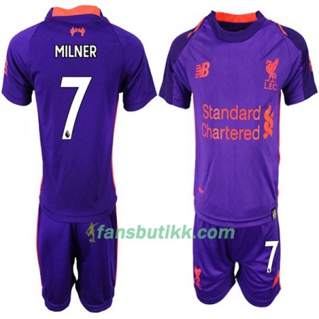 Fotballdrakt Liverpool MILNER 7 Barn Bortetrøye 2018-2019 Kortermet